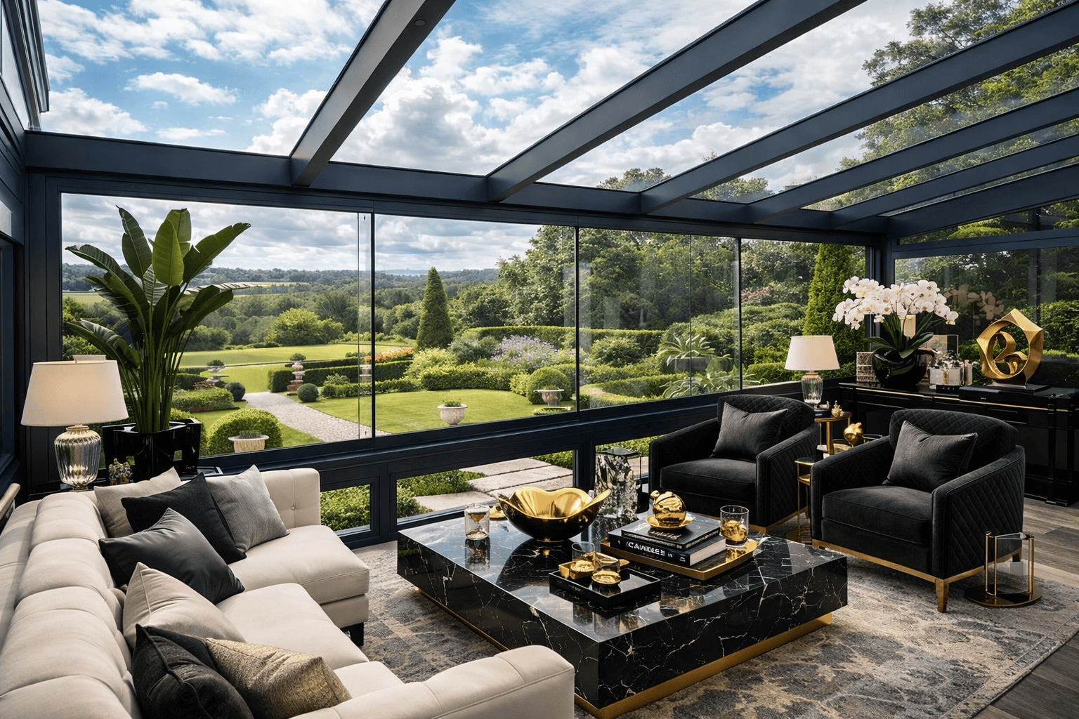 Detailaufnahme einer Überdachung