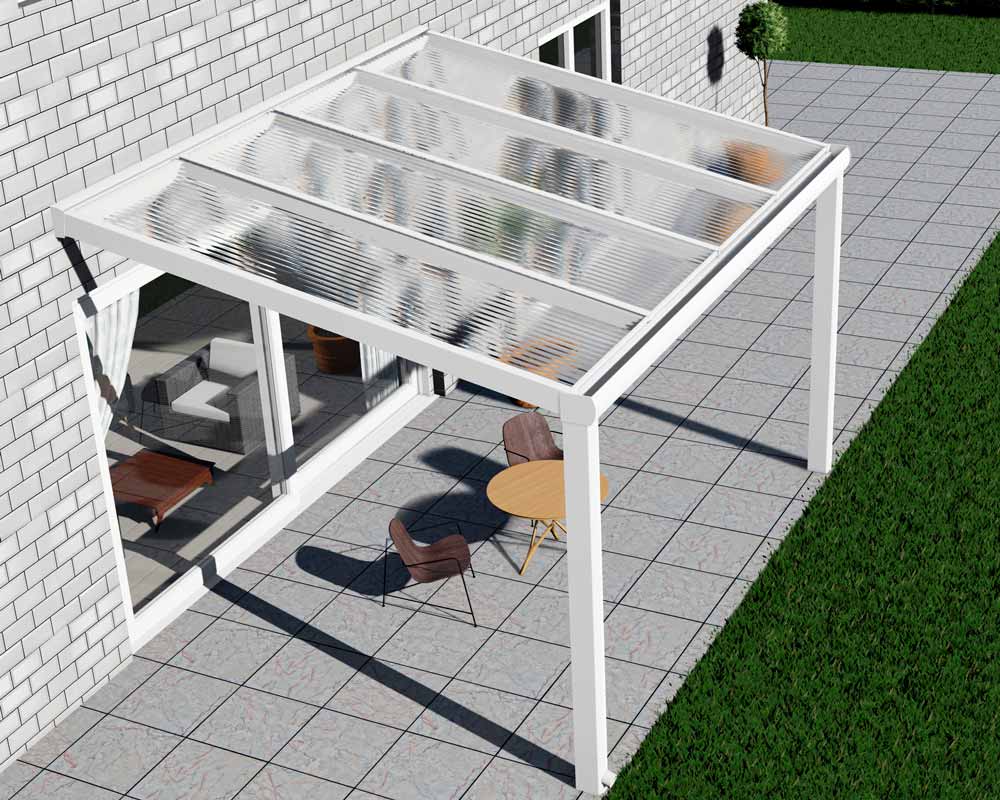 Alu Terrassenüberdachung Essen 8mm VSG Glas